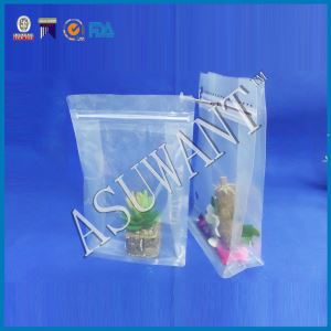 Beg ziplock jelas bawah rata