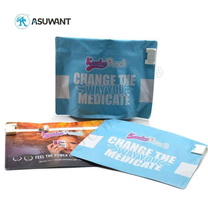 Child Resistant Exit Ziplock Mylar Foil Bags For Legal Medicinal Products
