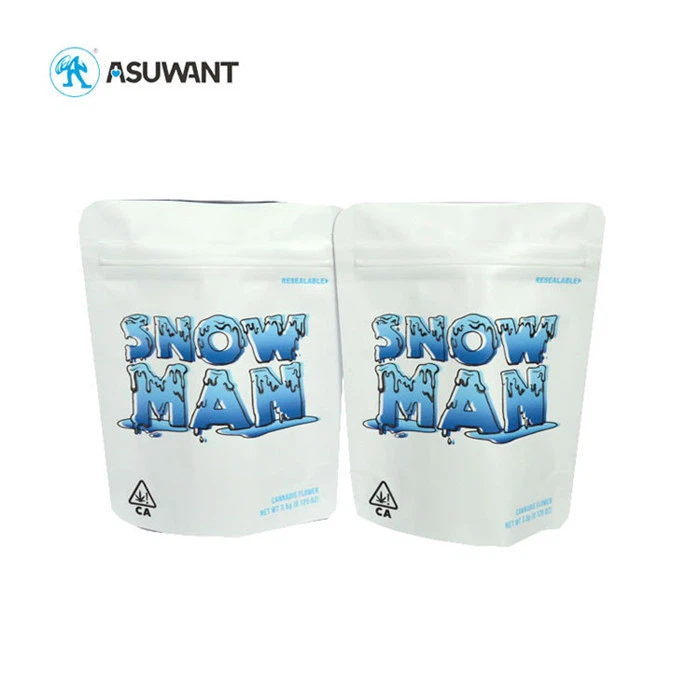 Custom Printing Resealable Stand Up Pouch With Zipper