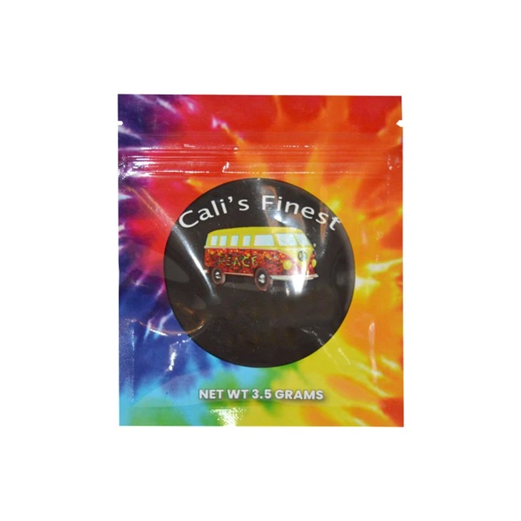 Skittles Gummies Bear Small Sachet Cannabis 3 Side Seal Plastic Zipper Bags