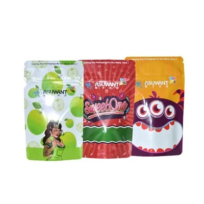 3.5g Childproof Cannabis Plastic Zipper Bau Bukti Pembungkusan Beg